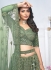 Green Net Party Wear Embroidery Work Lehenga Choli KF01G